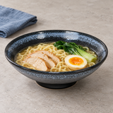 Ceramic Bowl — 44 fl. oz., Black, Serving example