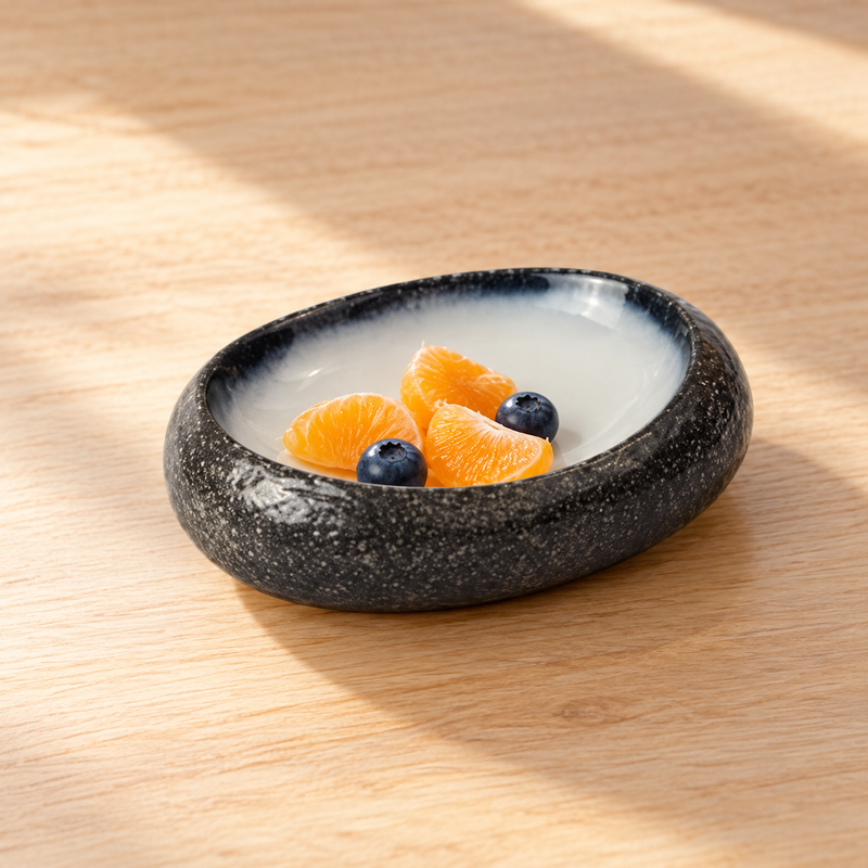 BK-3056 oval bowl with citrus segments and berries