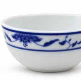 103-64 Cobalt lotus border and glazed rim