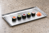 DDSI-102S stainless steel tray with five small maki and ginger