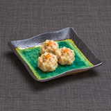 F27-M square plate with a small shumai serving