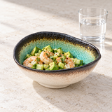 Bowl with shrimp and avocado