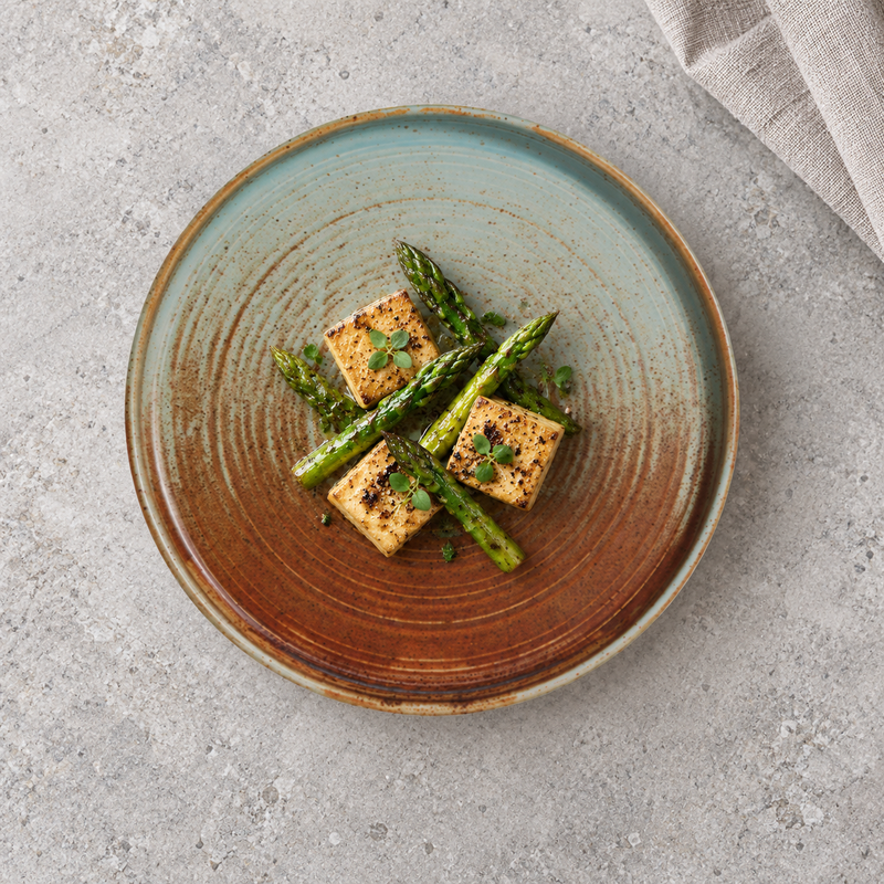 BK-0212 Fire Earth porcelain round with vegetables