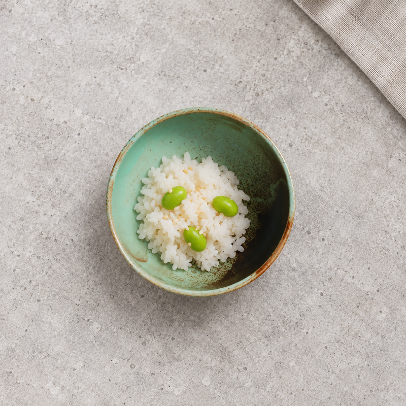 BK-0232 Fire Earth porcelain round with rice