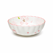 Floral scalloped bowl product view