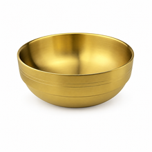 7″ Gold-Tone Stainless Steel Bowl — 2.95″ High, Product view