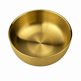 Titanium Round Bowl (Double Vacuum), 5-1/4"D, Elevated interior