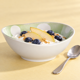 Ceramic Bowl — 10 fl. oz., Pear and blueberry breakfast service