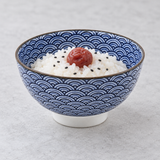 Japanese Rice Bowl - 12 fl. oz. /  4.5"D x 2.5"H, Serving example