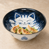 Ceramic Ramen Bowl — 37 fl. oz., Styled view