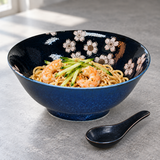 Ceramic Ramen Bowl — 36 fl. oz., Styled view