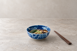 Soba with mushrooms and greens