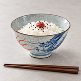 4½″ Kobiki Ryu Ceramic Rice Bowl — 10 fl. oz., Umeboshi sesame rice