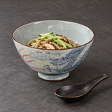 Ceramic Rice Bowl — 10 fl. oz., Styled view