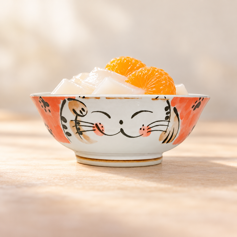 7½ in Red Cat Ceramic Bowl, 34 oz — HM573-NR