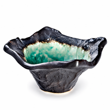 4½″ Green Ceramic Bowl — 5 fl. oz., Angled empty product product view