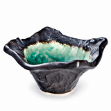4½″ Green Ceramic Bowl — 5 fl. oz., Angled empty product product view