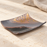 Decorative dish on a stone tabletop