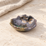 Decorative dish on a stone tabletop