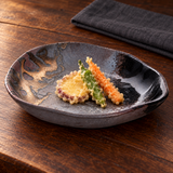 IM385-TG triangular plate with vegetable tempura