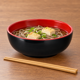 Melamine Bowl — 22 oz, 2″ High, Styled view