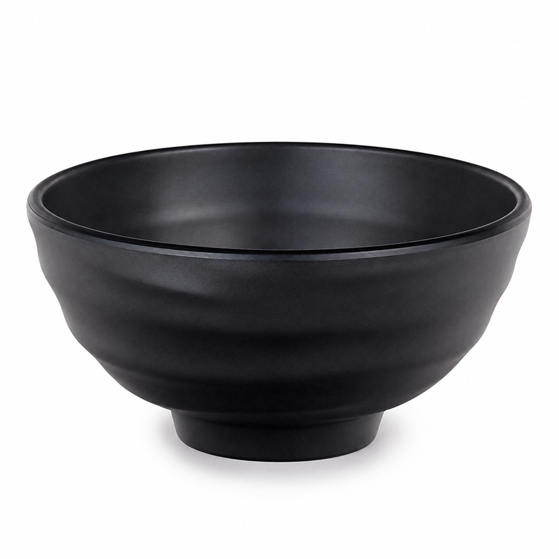 4½-inch Black Melamine Bowl — 12 oz (IT-H2005B)