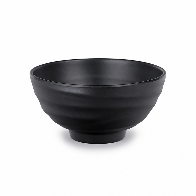 6½-inch Black Melamine Bowl — 24 oz (IT-H2007B)