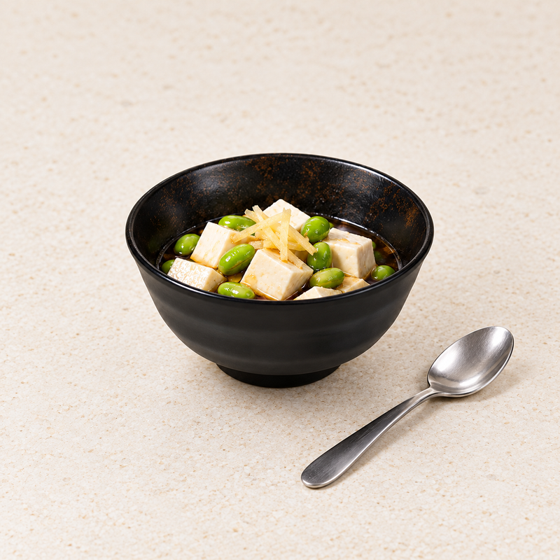 4½ in Black Mottled Melamine Bowl — 10 oz