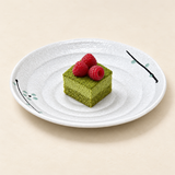 8.75"Dx1.25"H Porcelain Plate, White. Alternative serving suggestion.