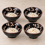 Ceramic Bowl Set 4pc - 4.5"D x 2.15"H, Rice service