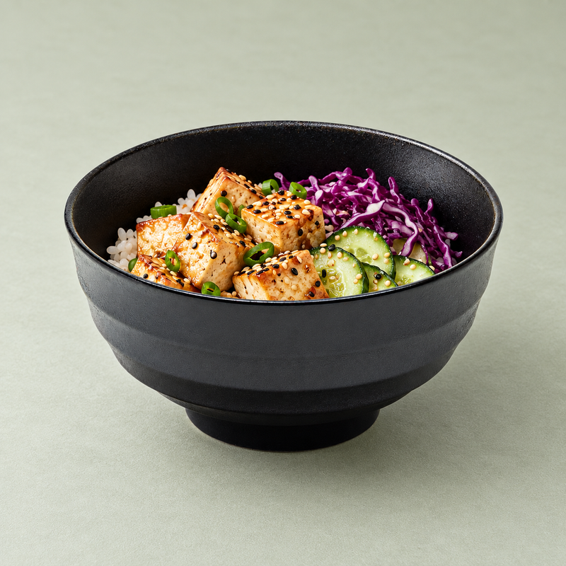 JX56-B a dark frame for rice and toppings
