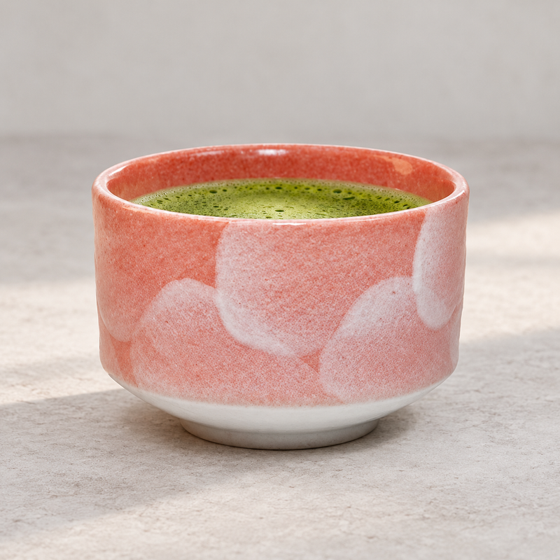 K537-PW standalone ceramic matcha bowl