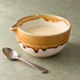 5" D x 2.75" H Ceramic Matcha Bowl (K537-SPB), Cream sauce preparation