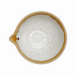 5" D x 2.75" H Ceramic Matcha Bowl (K537-SPB), Full interior and pouring spout