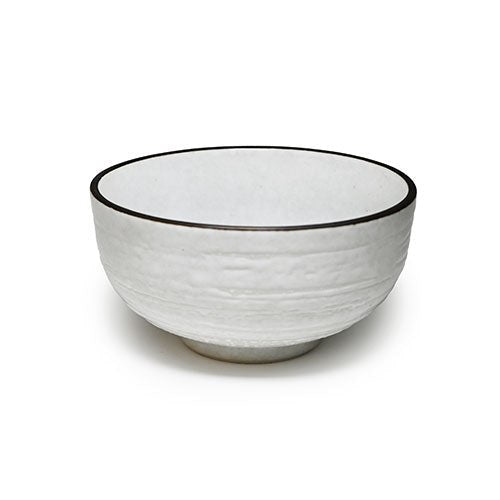 5½ in White Dark-Rim Ceramic Bowl, 22 oz — K555-PE2