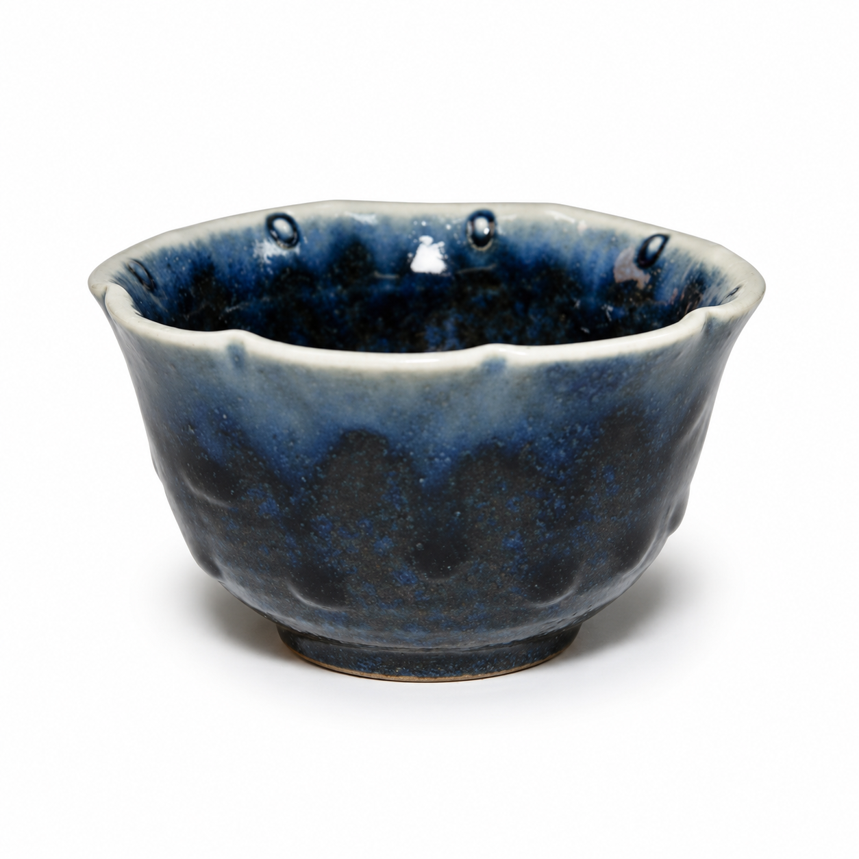 Ceramic Bowl — 5 fl. oz., Navy, Angled product view