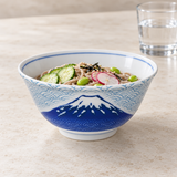 Ceramic Soup Bowl — 18 fl. oz., Blue, Soba and vegetable service