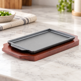 NSP-02 steak plate with serving base — restaurant counter