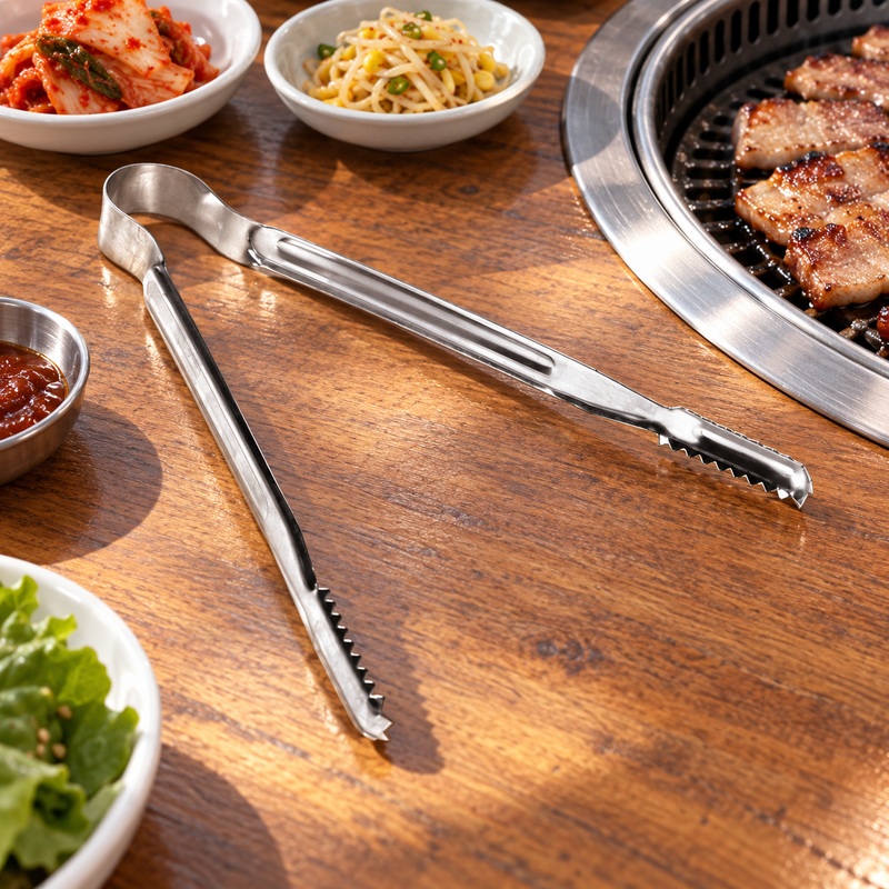 GM-HI-BTL stainless-steel serrated BBQ tong