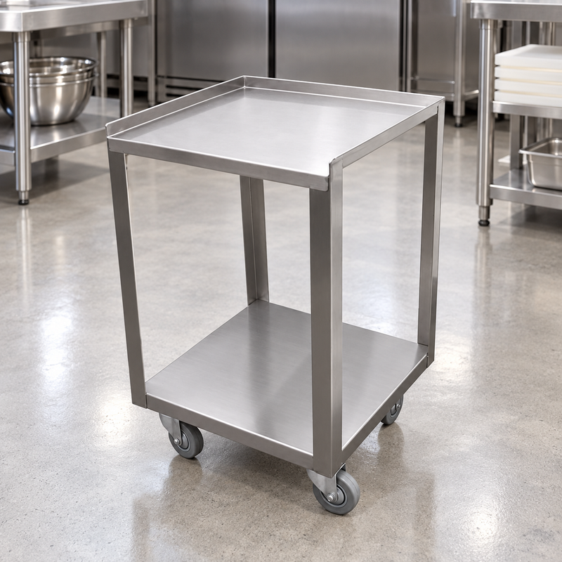DN-CART Stainless Steel Rice Warmer & Equipment Cart with Casters, 15"