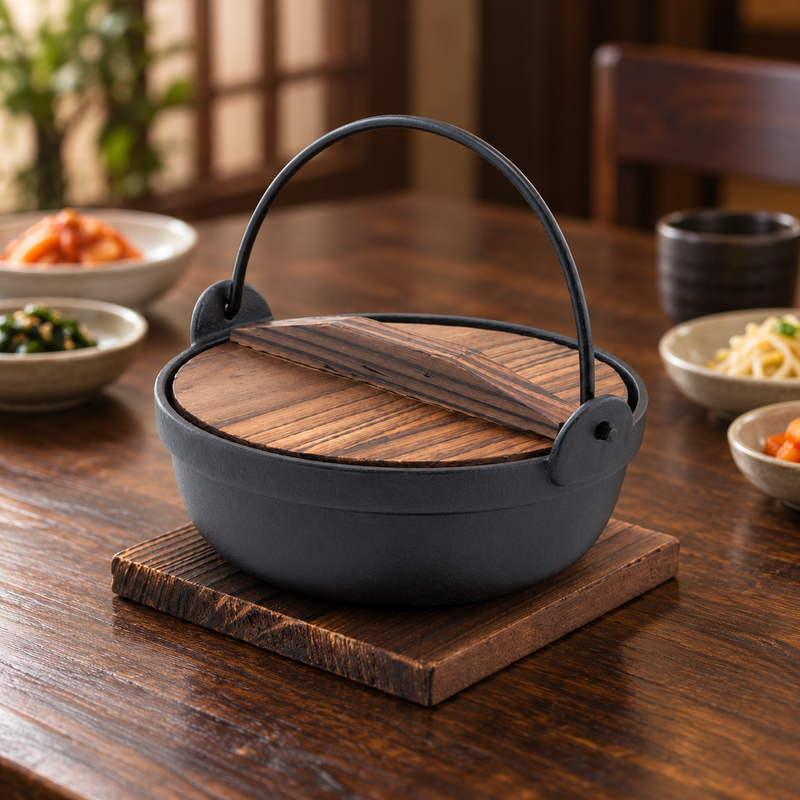 58 fl oz iron nabe pot — Keep the components suited to their roles