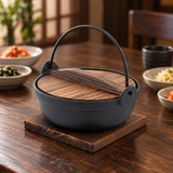 58 fl oz iron nabe pot — table setting