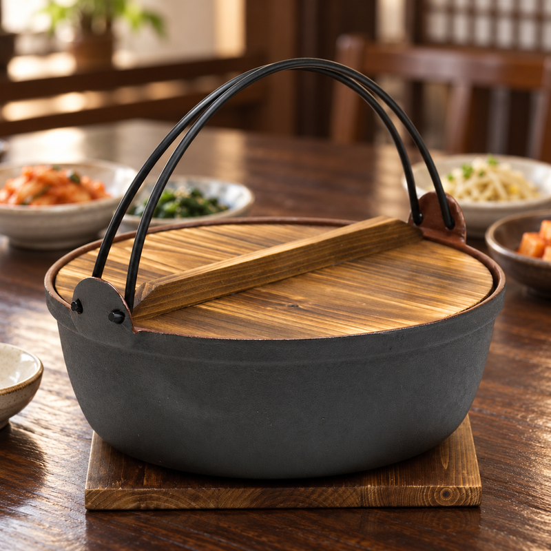9.5" (24 cm) iron nabe pot — Keep the components suited to their roles