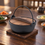 28 fl oz iron nabe pot — table setting