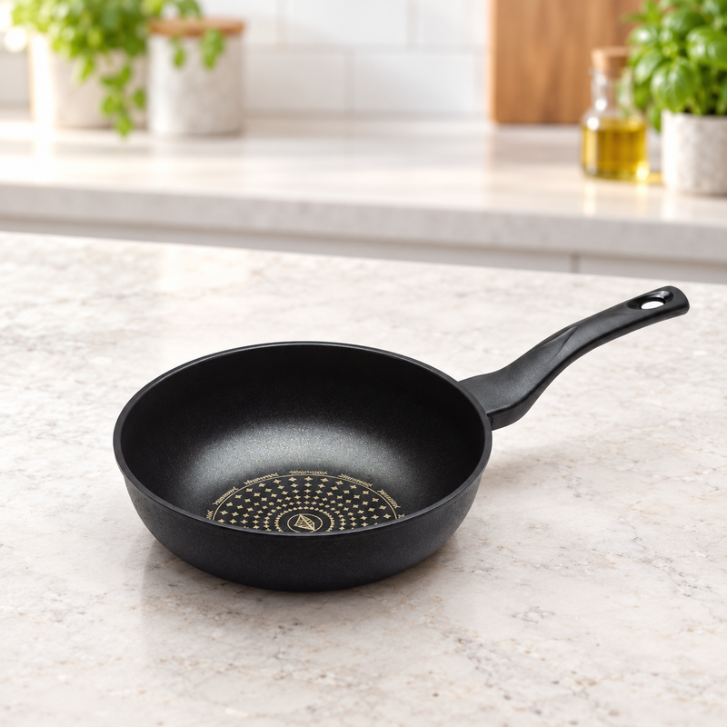 Diamond-coated 10.25" (26 cm) wok pan — A distinct non-stick cooking surface