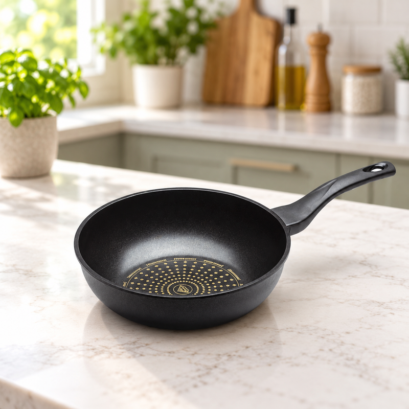 Diamond-coated 11" (28 cm) wok pan — A distinct non-stick cooking surface