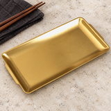 ssg jq rep 12 service gold servingware in a Korean restaurant setting