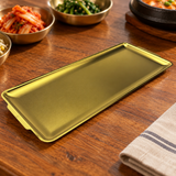 ssg jq rep 16 service gold servingware in a Korean restaurant setting
