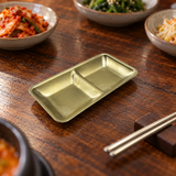 ssg jq sap2 5 service gold servingware in a Korean restaurant setting