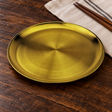 ssg rp 11 table gold servingware in a Korean restaurant setting